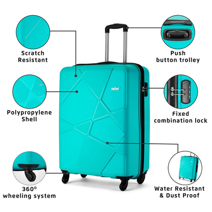 Pentagon Hardside 3PC PP Luggage Set (22/26/30")