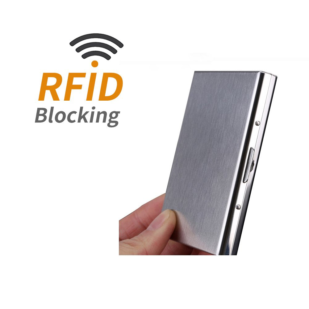 Metallic RFID Card Holder 6 Compartments