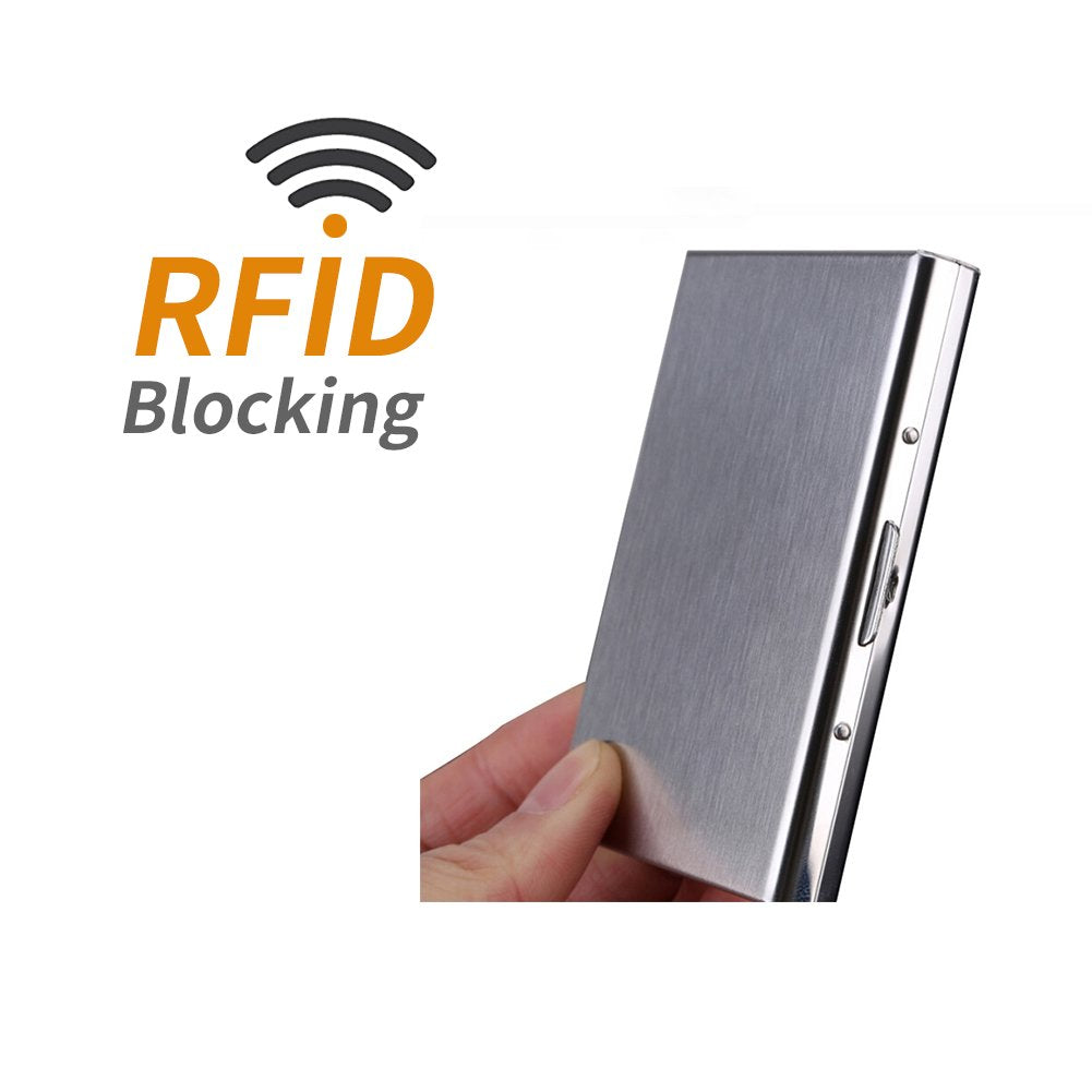 حافظة بطاقات معدنية بتقنية RFID – 6 أقسام