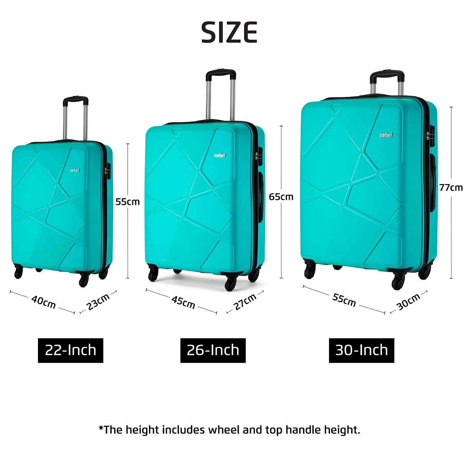 Pentagon Hardside PP Luggage