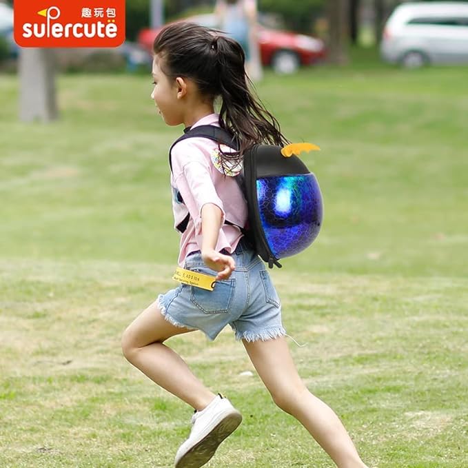 Supercute Purple And Gold Beetle Backpack – Bagsouq