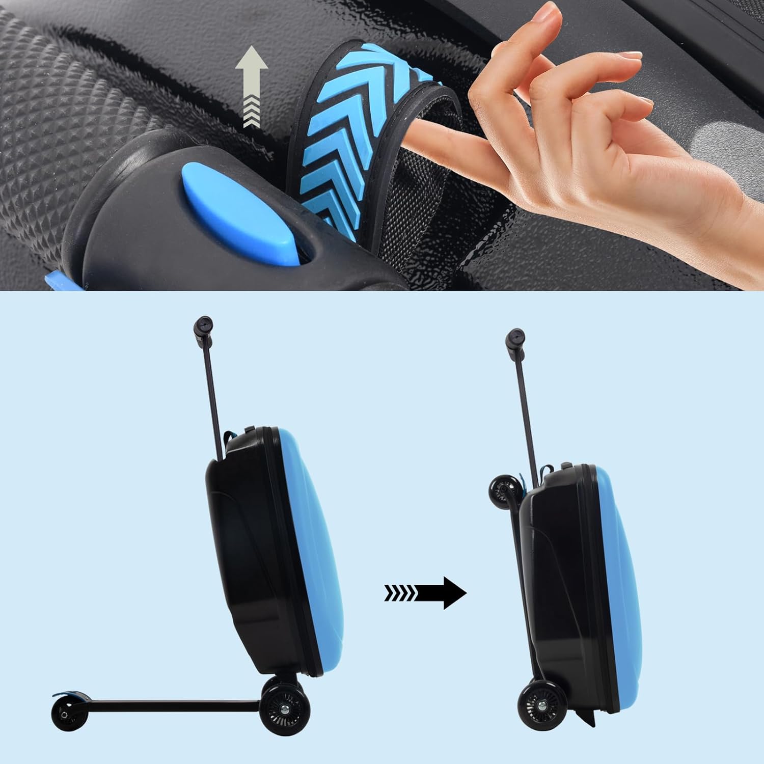 GlideScoot 2 in 1 Carry-On Luggage &amp; Scooter