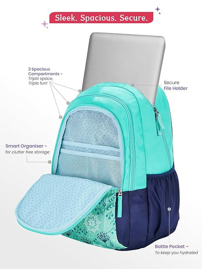 Genie Snowflake DLX 19" Backpack  - Teal