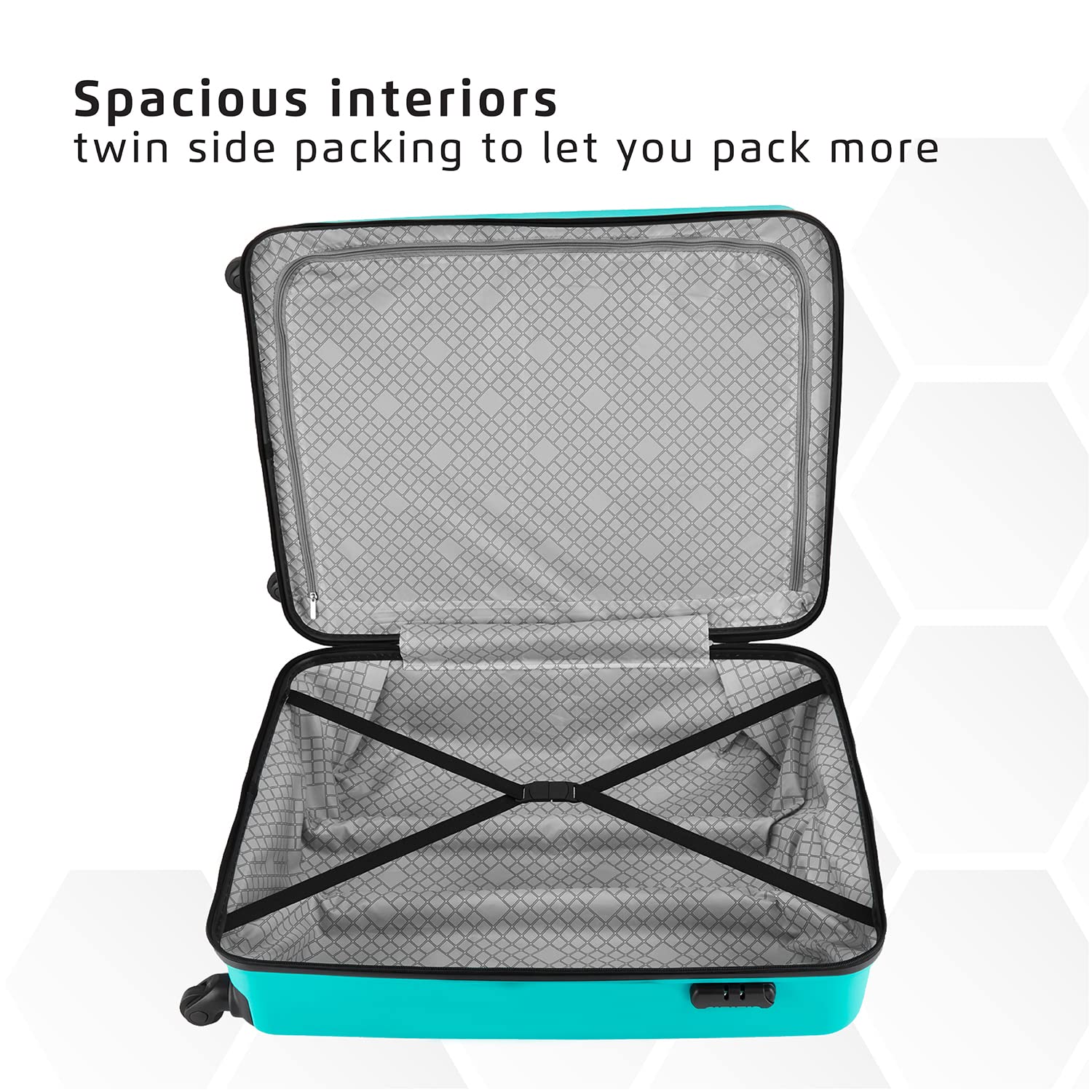 Pentagon Hardside 3PC PP Luggage Set (22/26/30")