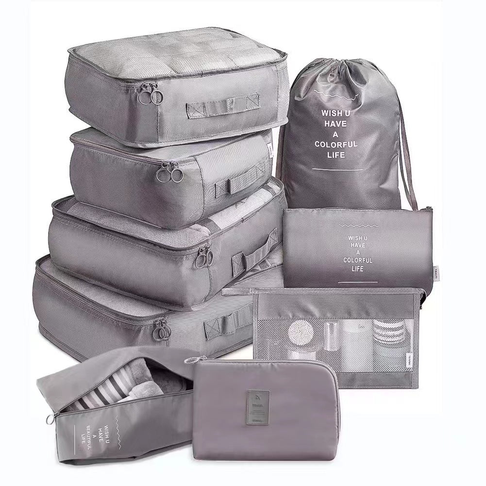 9 PCS Travel Compact Packing Organizers
