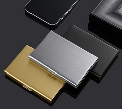 Metallic Rfid Card Holder 6 Compartments