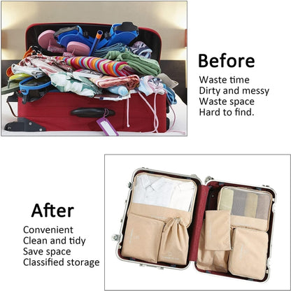 7Pcs Set Travel Compact Packing Organizers