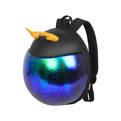 Supercute Purple And Gold Beetle Backpack