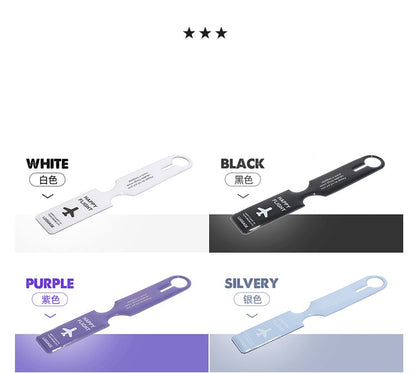 "HAPPY FLIGHT" Silicone Luggage Tag