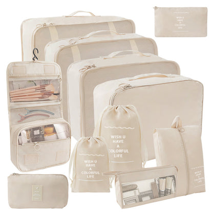 11 Pc Complete Travel Packing Organizers