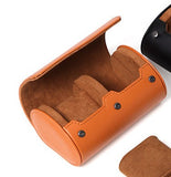 Luxury Watch Roll (2 Watches) Premium Faux Leather Travel Watch Case - Anti-Scratch Protection - Exquisite Storage - Modern Design