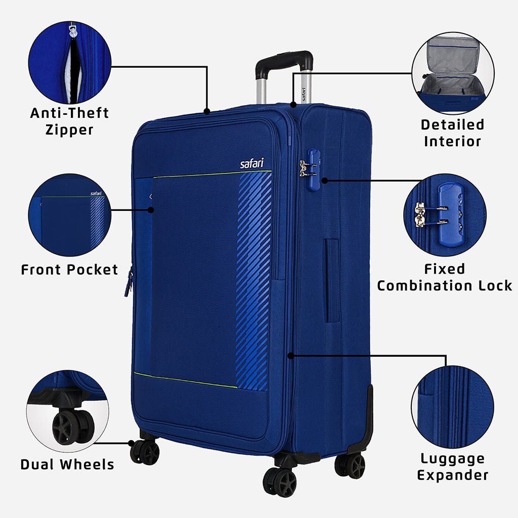 Penta Trolley Bag with Dual Wheels