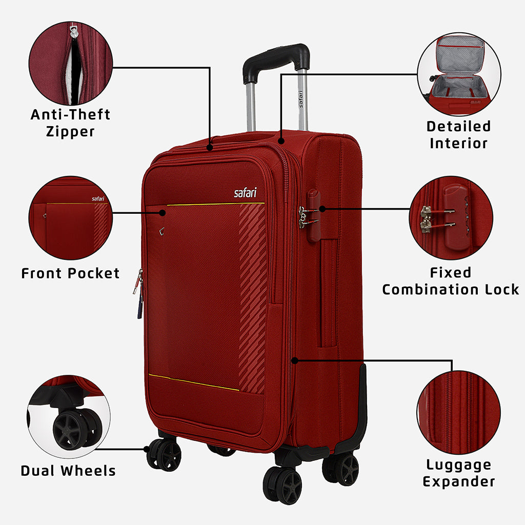 Penta Trolley Bag with Dual Wheels Set Of 3