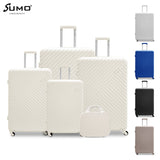 CROSSLINE ABS LUGGAGE 4PC SET (20/24/28/32") + 1 FREE BEAUTY CASE 14"