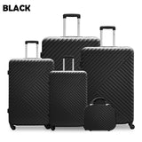 CROSSLINE ABS LUGGAGE 4PC SET (20/24/28/32") + 1 FREE BEAUTY CASE 14"