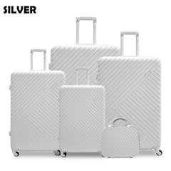 Crossline Abs Luggage 4Pc Set (20/24/28/32") + 1 Free Beauty Case 14"