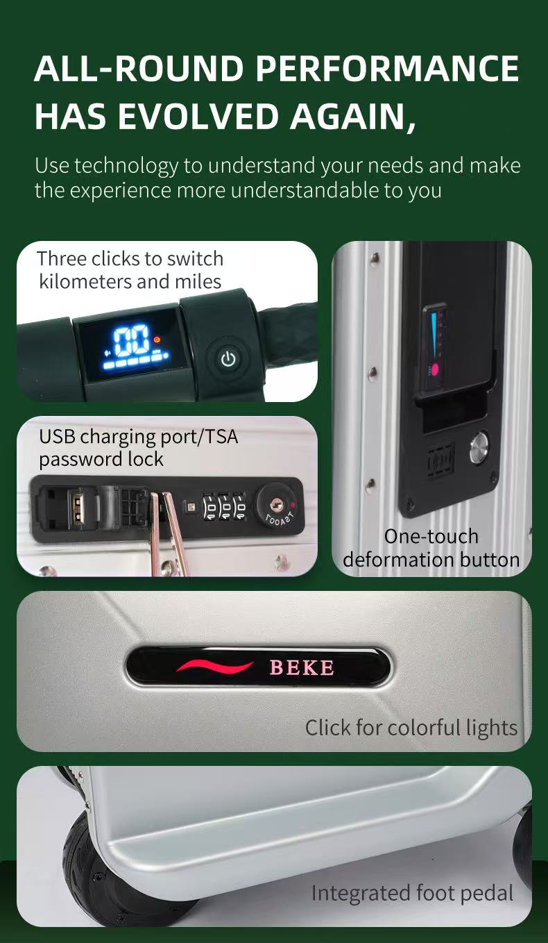 BEKE ES06 Smart Electric LCD Display Suitcase