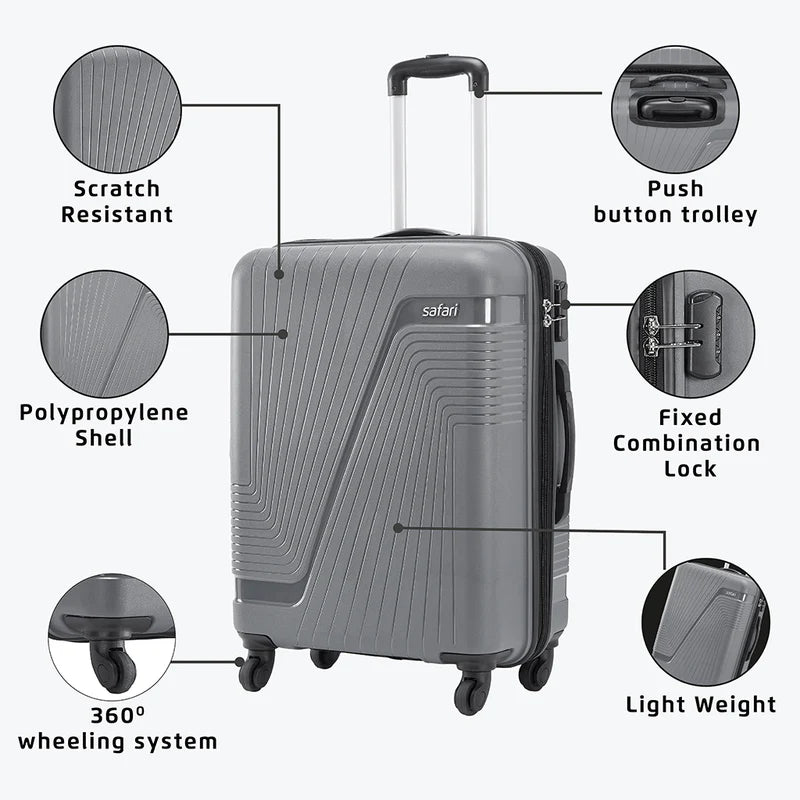 شنطة سفر Safari Zion Hard-Sided Polypropylene
