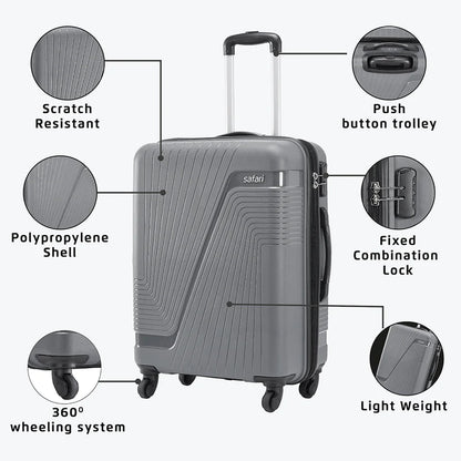 شنطة سفر Safari Zion Hard-Sided Polypropylene