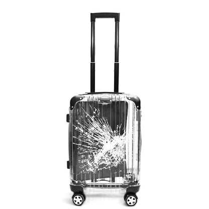 KarryOn Clear-Cracked Transparent Polycarbonate Luggage – 20"