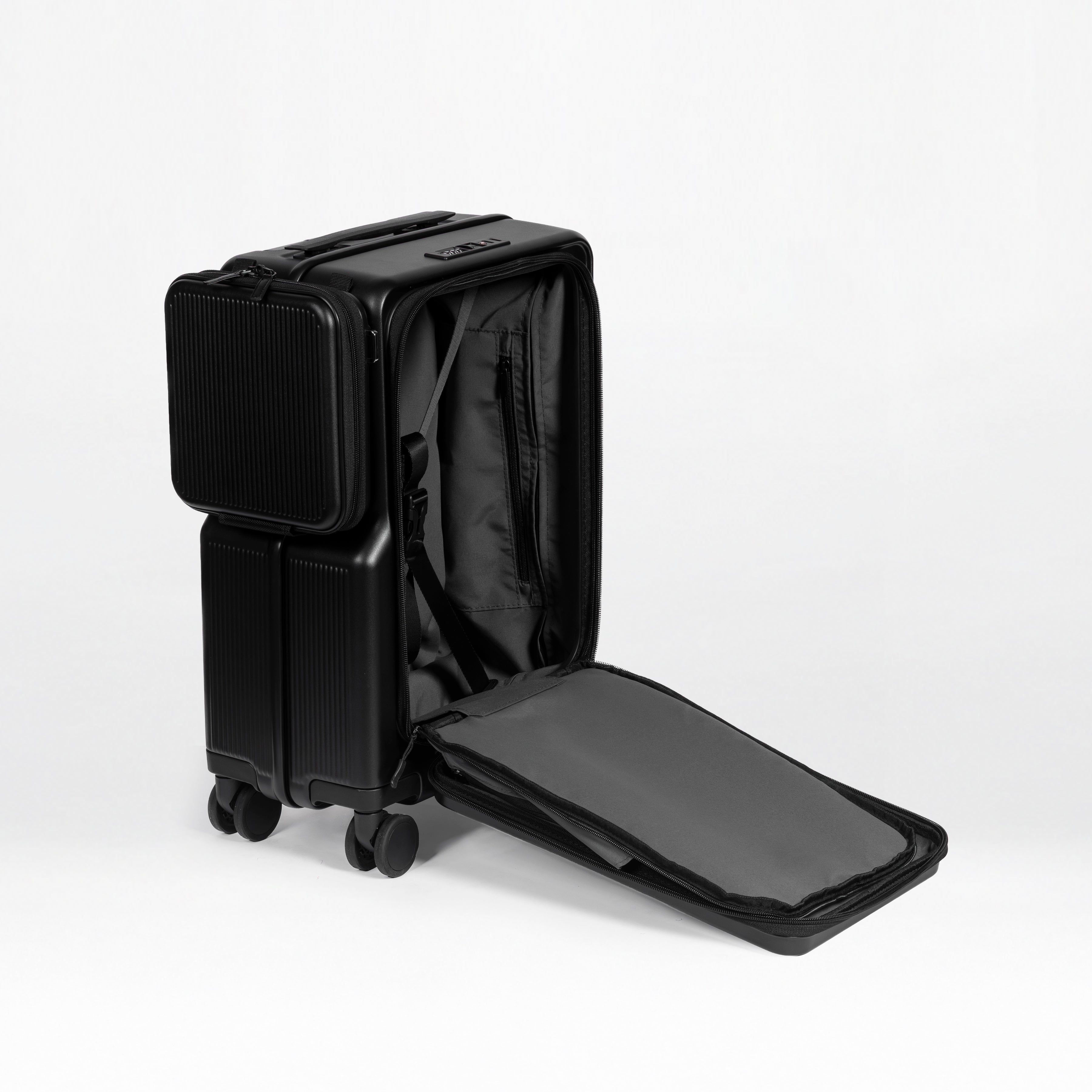 Front-Open 21" Cabin Luggage with detachable bag