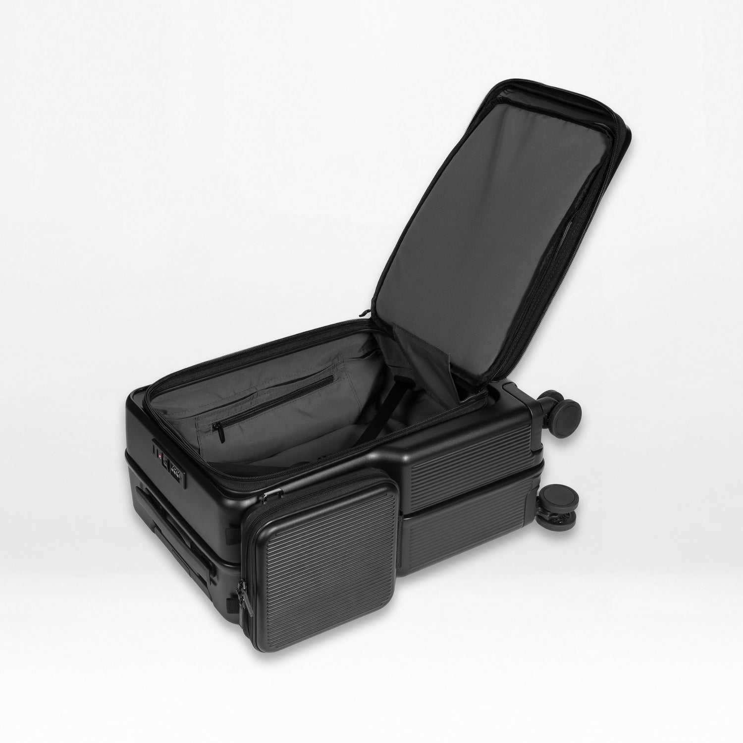 Front-Open 21" Cabin Luggage with detachable bag