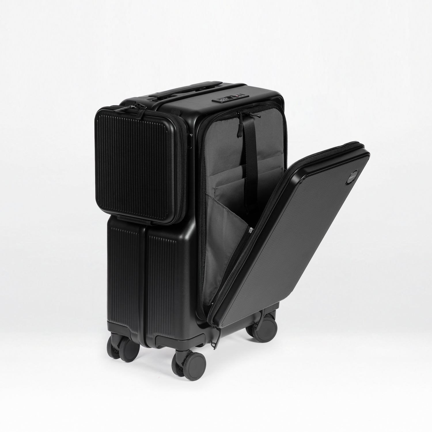 Front-Open 21" Cabin Luggage with detachable bag