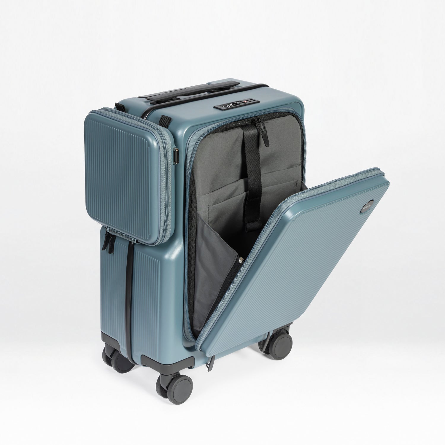 Front-Open 21" Cabin Luggage with detachable bag