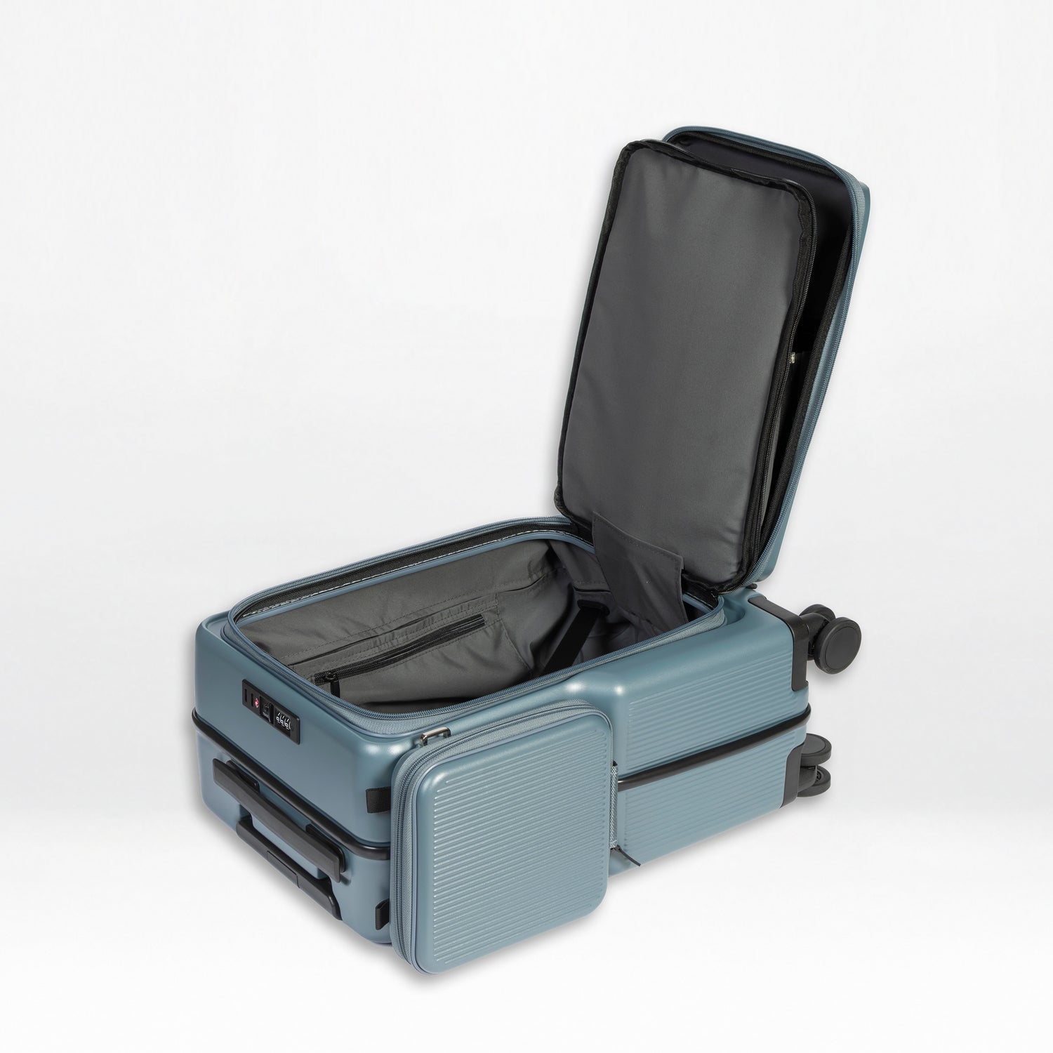 Front-Open 21" Cabin Luggage with detachable bag