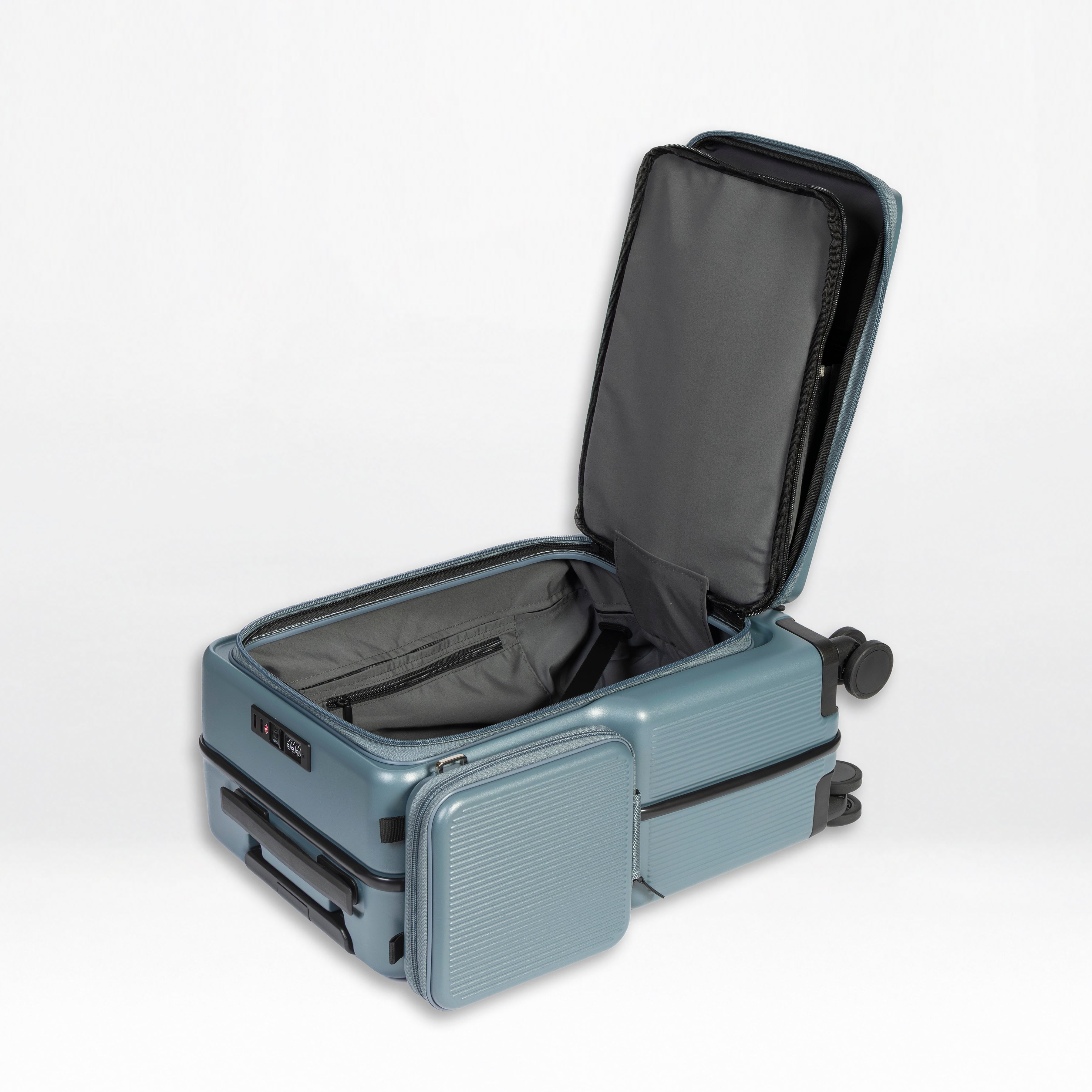 Front-Open 21" Cabin Luggage with detachable bag