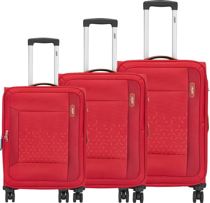 Crystal Soft Body Trolley 3PC Luggage Set (22/26/30")