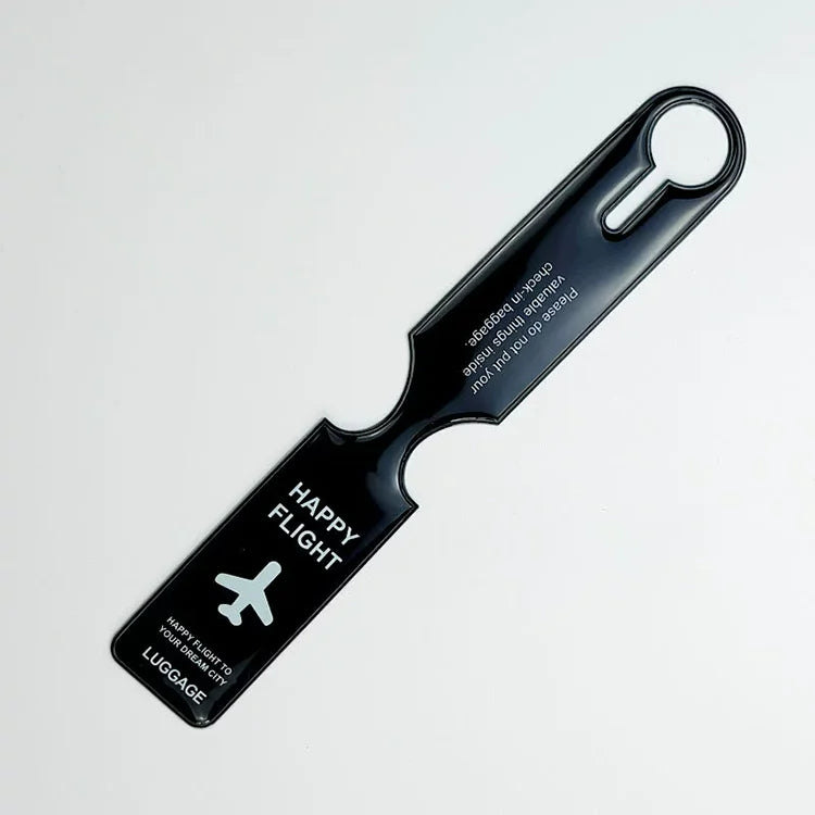 "HAPPY FLIGHT" Silicone Luggage Tag