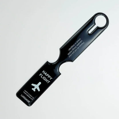 "HAPPY FLIGHT" Silicone Luggage Tag