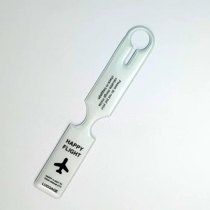 "HAPPY FLIGHT" Silicone Luggage Tag