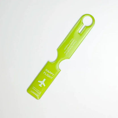"HAPPY FLIGHT" Silicone Luggage Tag