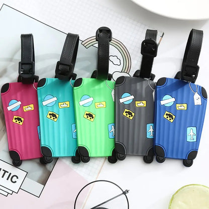 Luggage Shape Silicone Tag