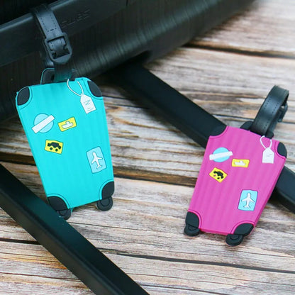 Luggage Shape Silicone Tag