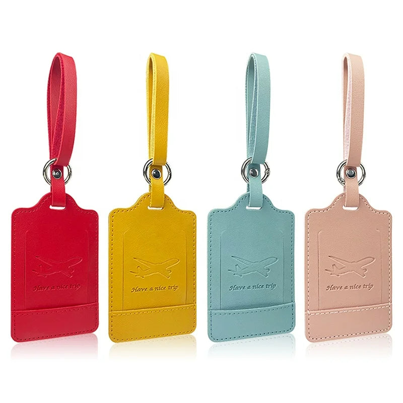 Premium PU Leather Luggage Tag