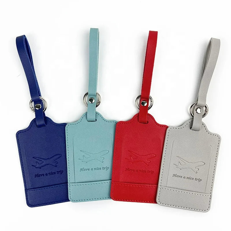 Premium PU Leather Luggage Tag