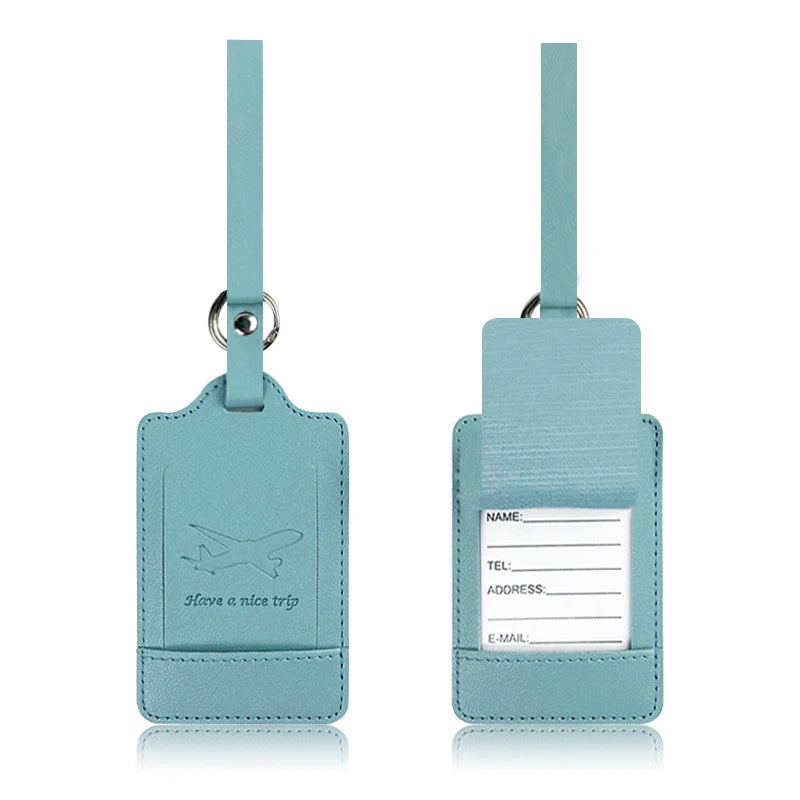 Premium PU Leather Luggage Tag