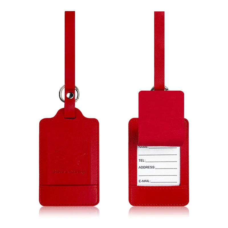 Premium PU Leather Luggage Tag