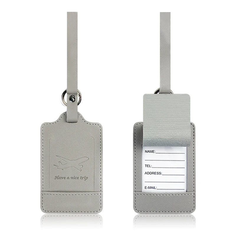 Premium PU Leather Luggage Tag