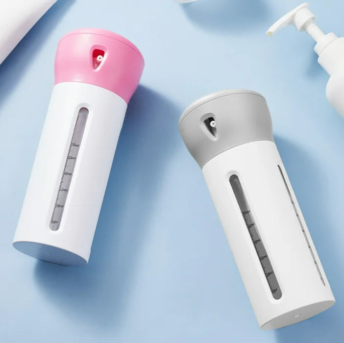 FlipFlow – 4-in-1 Refillable Travel Bottle