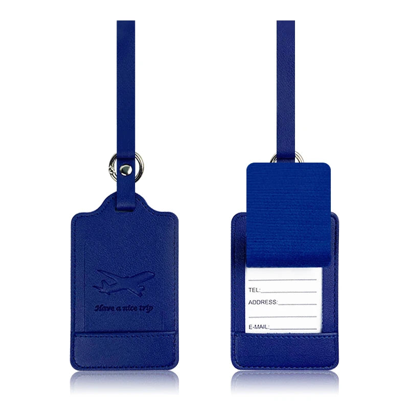 Premium PU Leather Luggage Tag