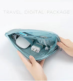 9 PC SET TRAVEL COMPACT PACKING ORGANIZERS W/ ELECTRONIC & COSMETIC BAG FOR LUGGAGE