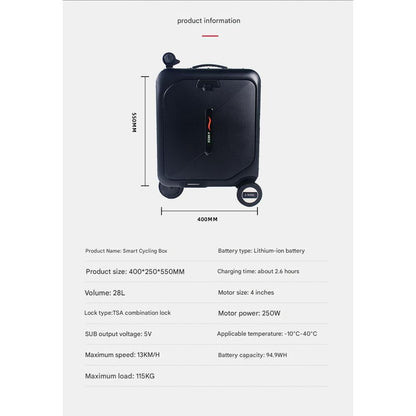 BEKE ES06 Smart Electric LCD Display Suitcase