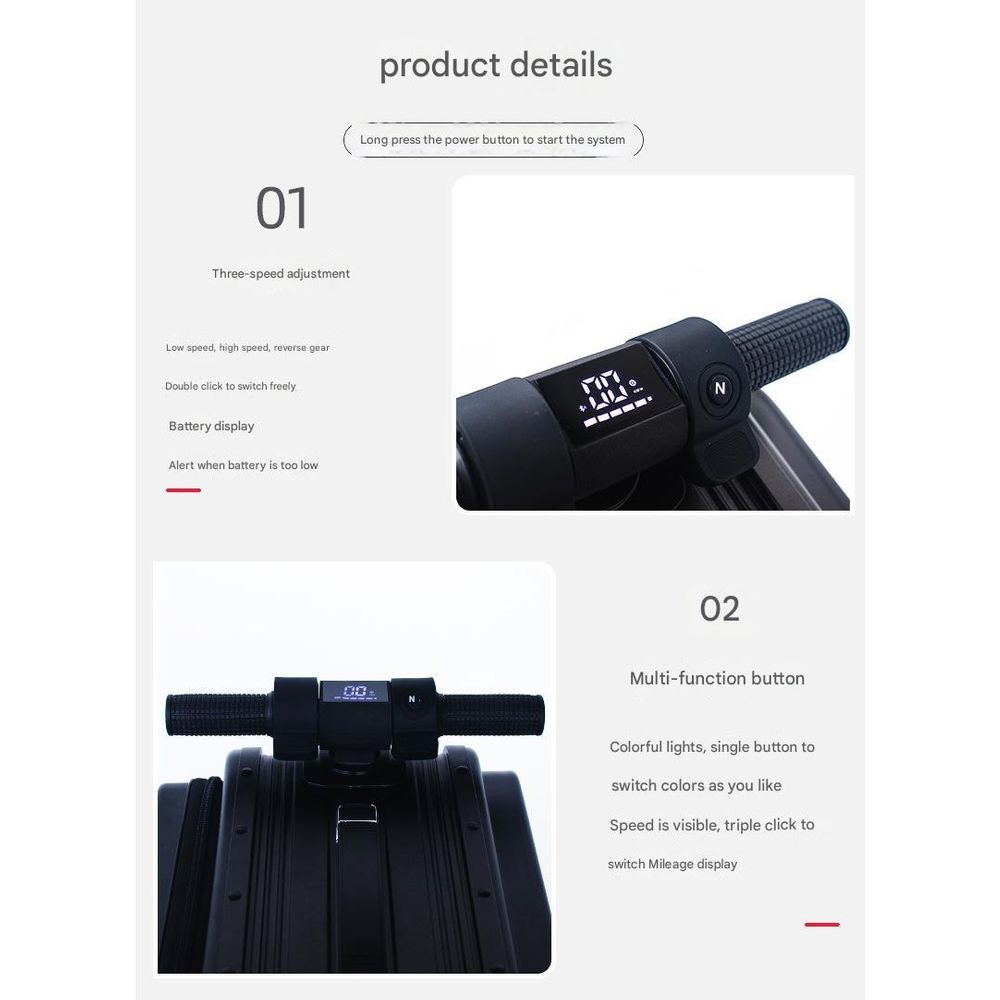 BEKE ES06 Smart Electric LCD Display Suitcase