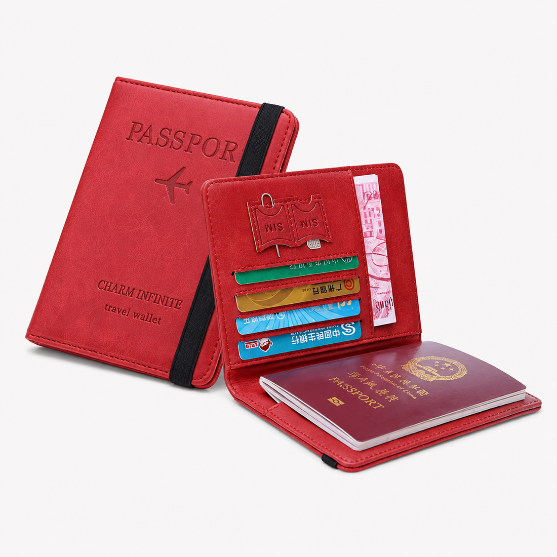 Rfid Passport Cover - Pu Leather