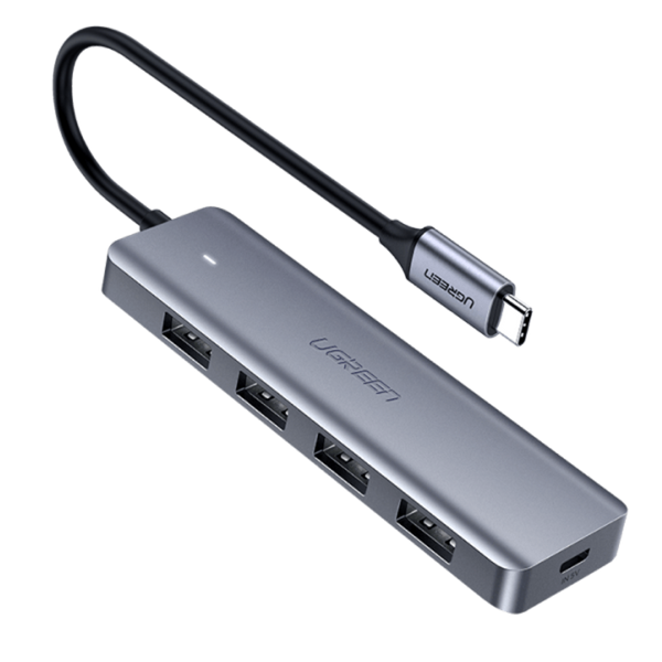 UGREEN 4-Port USB 3.0 Hub with USB-C Power Supply