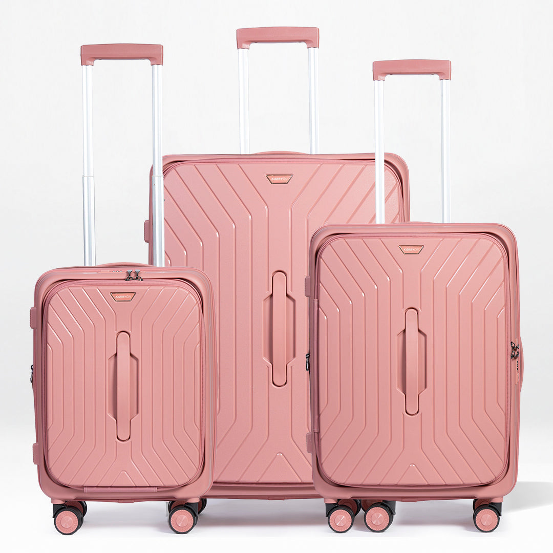 Hardside PP Front Open Luggage Set – 20"/24"/28"